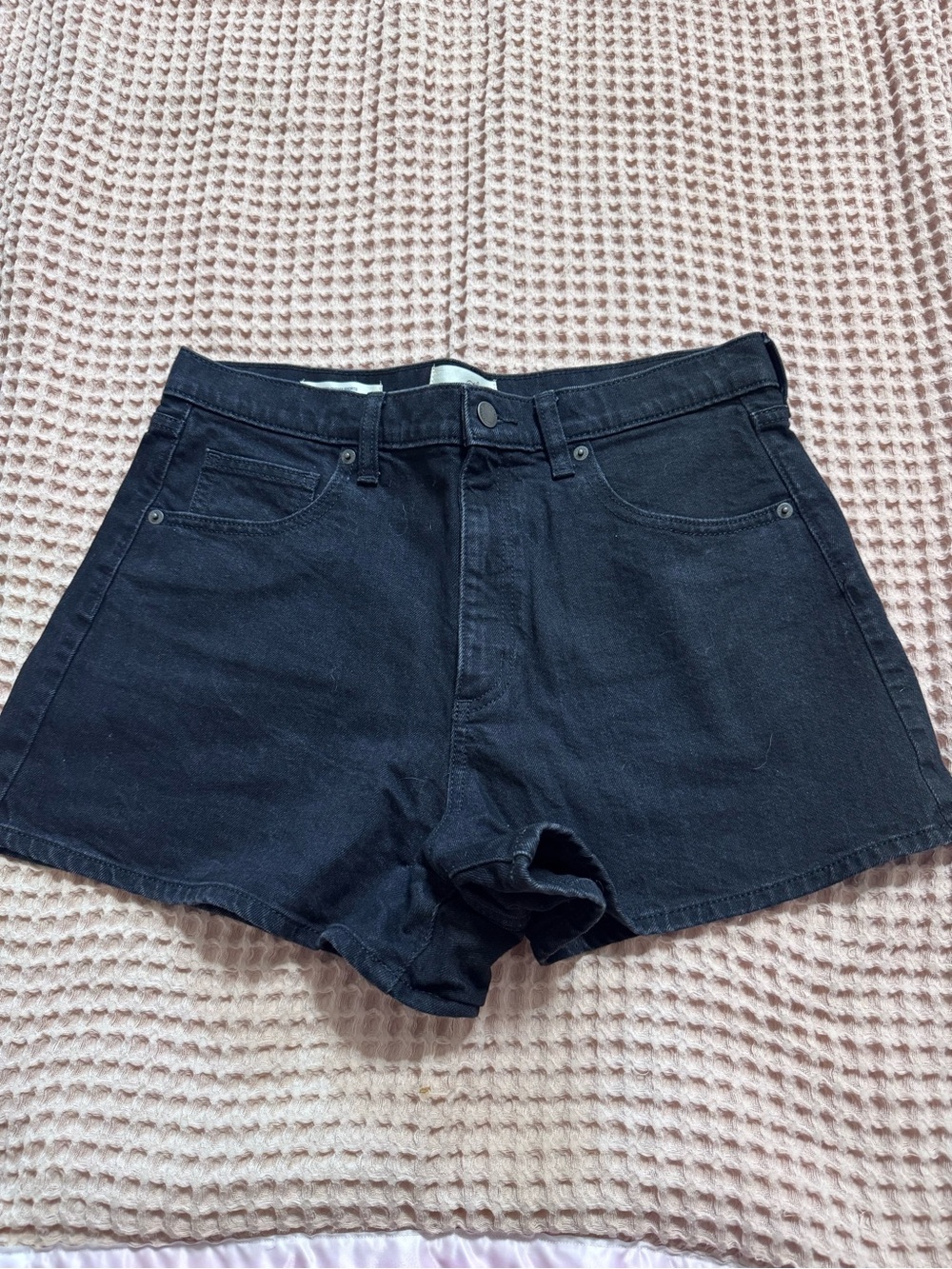 Universal Thread Black High-Waist Denim Shorts